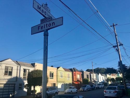 中国侨网英格赛区Madison街近Felton街的华裔住宅遭抢劫。(美国《世界日报》/李秀兰 摄)