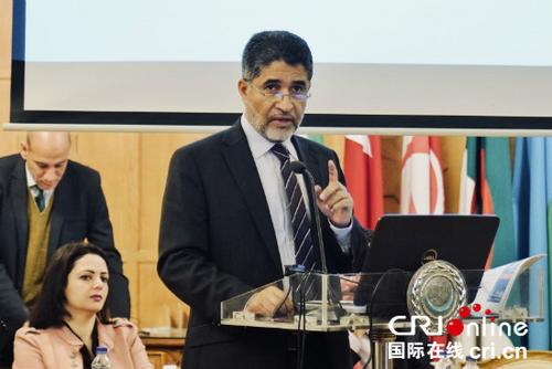 中国侨网世卫组织东地中海区域办事处主任艾哈迈德·曼达里(中央广电总台国际在线/米春泽 摄)
