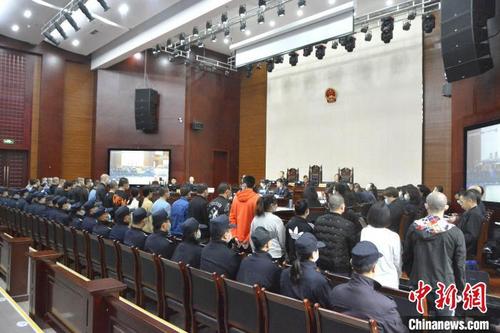 中国侨网庭审现场。四川省泸州市江阳区人民法院供图