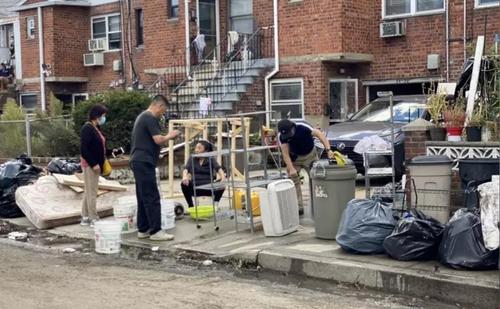 纽约遭遇暴雨多名华人住处进水无法返家