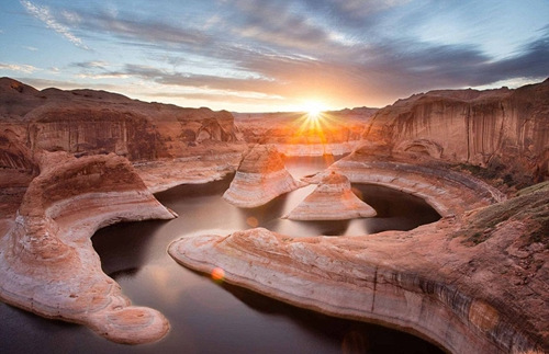 犹他州峡谷国家公园的日落，头奖得主Yang