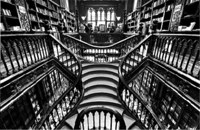 莱罗书店里炫目的螺旋楼梯