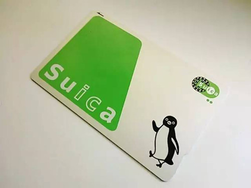 中国侨网绿色的Suica(西瓜卡)。(日本中文导报微信公众号)