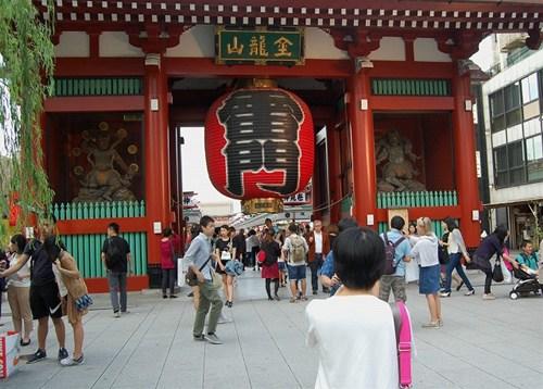 中国侨网旅游胜地浅草。(日本《中文导报》/张石 摄)