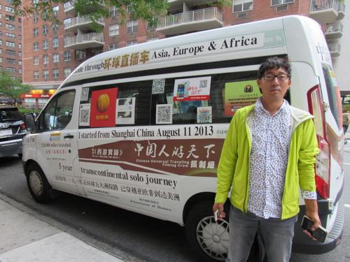 中国侨网樊玉虎开着自己的车，花了半年游遍美国40多个州。(美国《世界日报》/颜嘉莹 摄)