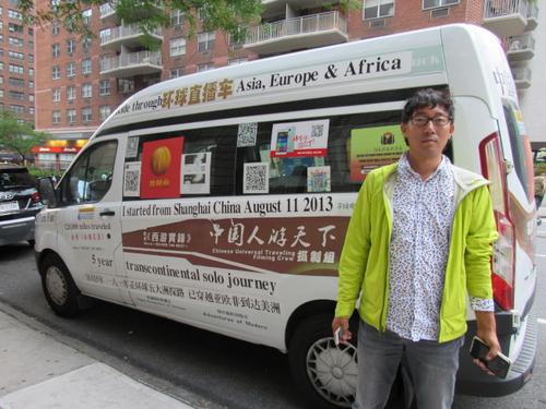 中国侨网樊玉虎开着自己的车,花了半年游遍美国40多个州。(美国《世界日报》/颜嘉莹 摄)