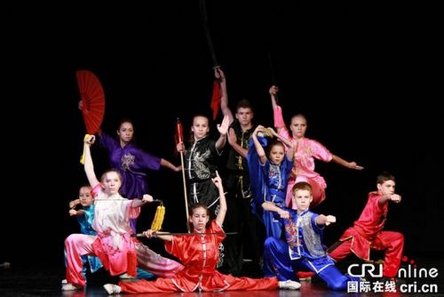 中国侨网以色列国家武术队武术表演。(徐嘉 摄)