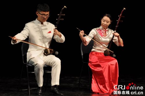 中国侨网民乐表演。(张瑾 摄)
