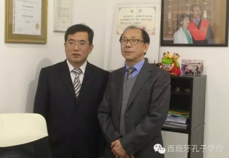 北京市侨办主任刘春锋与麻卓民。