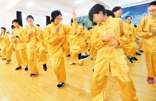 中国侨网图为华裔青少年在夏令营学习太极拳。 (资料图)