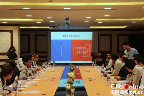 中国侨网训练营期间举了跨文化交流讨论。（苏伊士运河大学孔院供图）