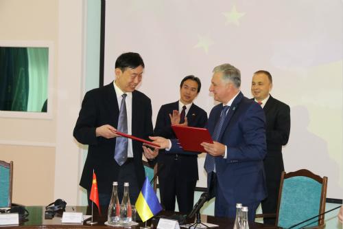中国侨网乌克兰基辅格里琴科大学汉学中心揭幕仪式举行。
