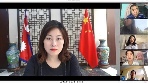 中国驻尼泊尔使馆召开在尼文教机构防疫视频会议