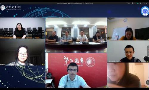 中国侨网直播现场。(图片来源:华侨大学网站)