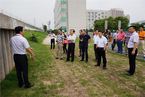 中国侨网与会人员参观建华管桩