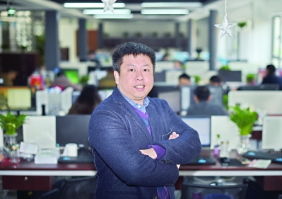 中国侨网宋洋对汉阳造创意园区的新公司充满信心 记者郭良朔 摄