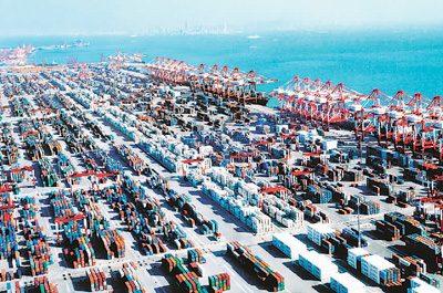 中国侨网前湾港集装箱码头。（资料图片）