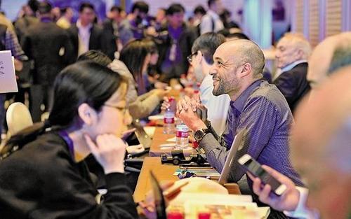 中国侨网2017浙江·杭州国际人才交流与项目合作大会现场。