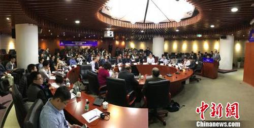 中国侨网开幕现场。港中大(深圳)供图