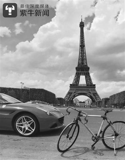 中国侨网要把竹子自行车“骑”到巴黎。受访者供图
