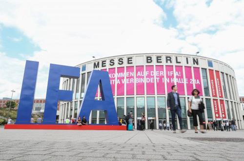 中国侨网这是9月5日在德国首都柏林拍摄的柏林国际消费电子展展馆入口。
