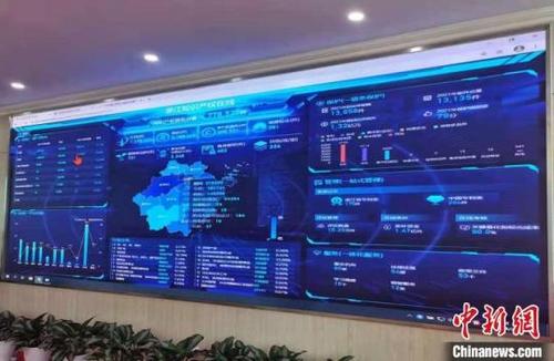 中国侨网“浙江知识产权在线”系统页面。　胡亦心 　摄