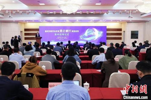 中国侨网温州市数字化改革惠企利民典型应用集中上线仪式 陈翔 摄