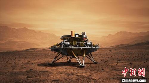 中国侨网“祝融号”火星车 效果图 中国航天科技集团八院 供图
