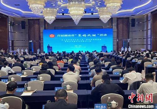 中国侨网5月22日,首届湖南省“聚侨兴湘”活动在邵阳市举行。 刘曼 摄