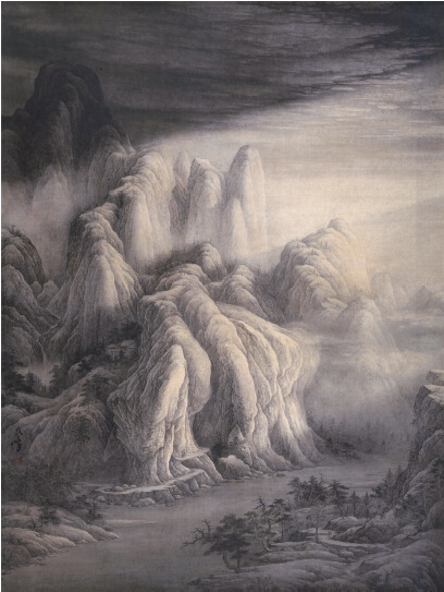 中国侨网天光云影（101cm*78cm 宣纸豆乳、彩墨）-范民峰（日本）-2014