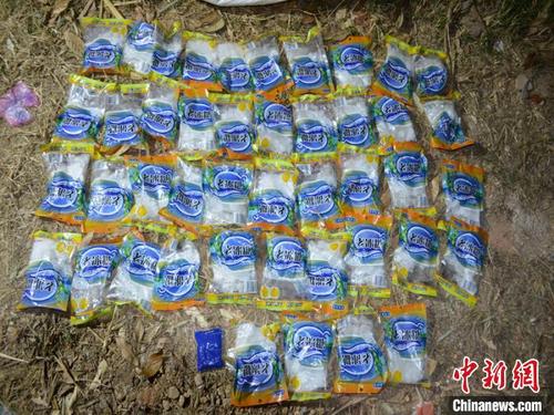 中国侨网图为缴获的毒品。打洛边检站供图
