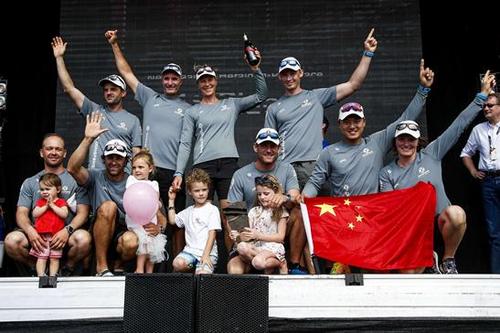 沃尔沃环球帆船赛奥克兰港内赛 中国东风队逆袭夺冠