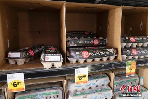 禽流感致美国加州鸡蛋价格飞涨