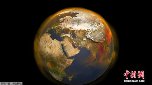 NASA公布高清模拟图 呈现甲烷气体三维影像