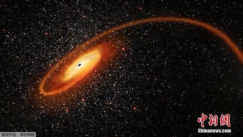 黑洞吞噬恒星“大餐”现场画面壮观 