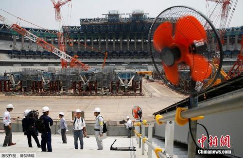 探访东京奥运会场馆施工现场 气温高达43.1摄氏度