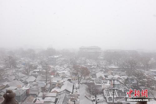 北京城区迎来首场大规模降雪 
