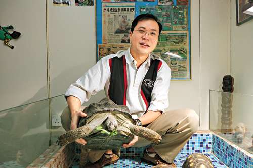 香港海归:放弃酒店业高薪厚职 甘作卖龟人