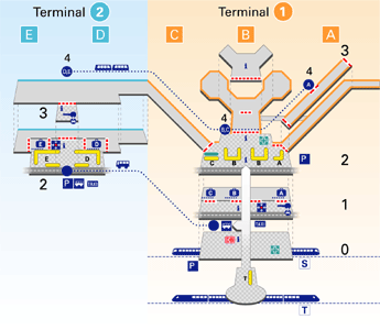法兰克福机场攻略及地形图
