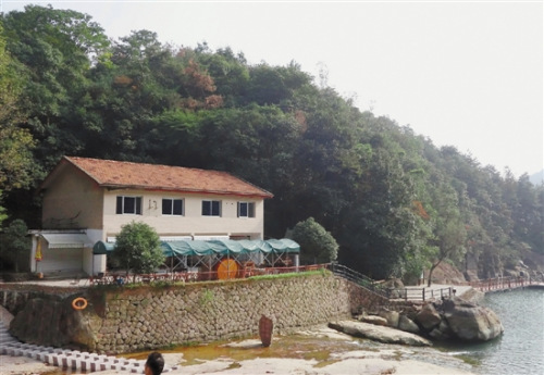 中国侨网涂女士拍得的房子，左侧单间为违建。