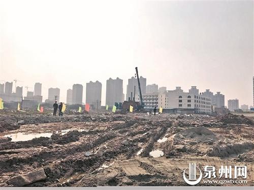 中国侨网泉州七中江南校区开工现场。