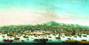 中国侨网1800年，珠江上的簇簇帆影。（本版图片由广州市“海丝”申遗办提供。）