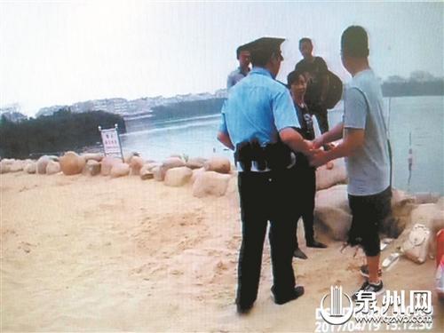 中国侨网轻生女子被保安救起。（受访者供图）