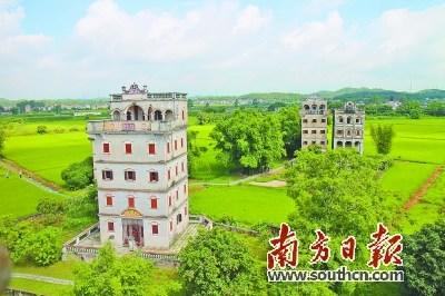 中国侨网开平的物质文化遗产非常丰富,全市现有碉楼1833座。戴惠甜 摄