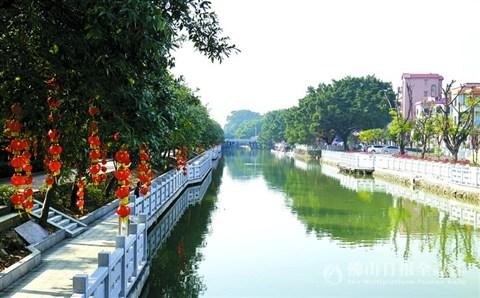 中国侨网南庄镇罗南隆庆村古村落活化后的景色。 /佛山日报记者甘建华摄