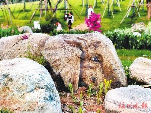 中国侨网隐藏在石块中的“大象”。