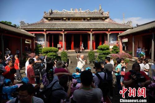 中国侨网图为海南文昌孔庙。(资料图) 洪坚鹏 摄