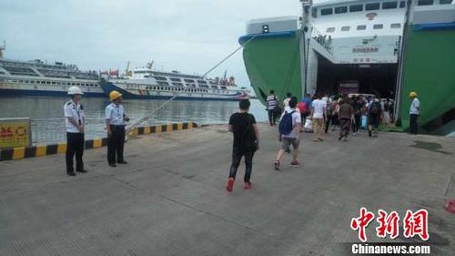 中国侨网琼州海峡轮渡(资料图) 张超 摄