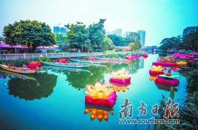 中国侨网里水“水上花市”项目入选广府文化产业名录。里水镇宣传办供图
