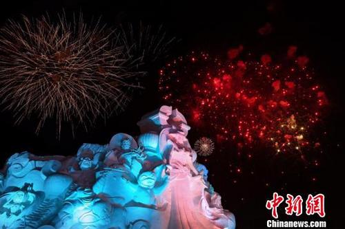 中国侨网《王者荣耀》冰雪景观（冰雪大世界供图）